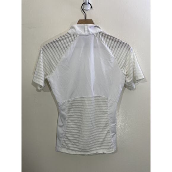 Ariat Pro Series Polo Shirt XS White Snap Collar Equestrian Western Athletic - Picture 2 of 15